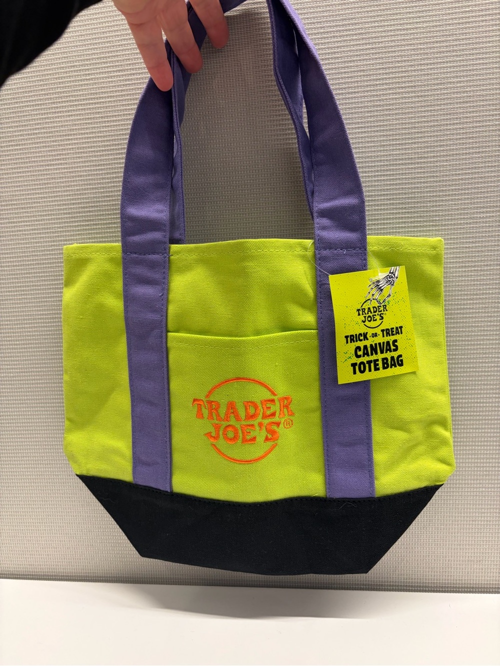 Trader Joeโs Trick-or-Treat Mini Canvas Tote Bag
